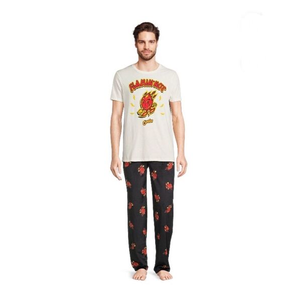 Men’s Cheetos Flaming Hot Sleep Lounge Pajama 2-Piece Set Size 2X - Picture 2 of 6